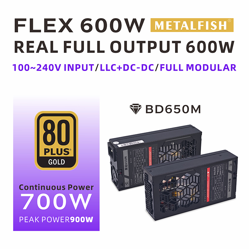Flex Atx Power Supply 600W 1U - METALFISH Flex 600W Modular Power Supply