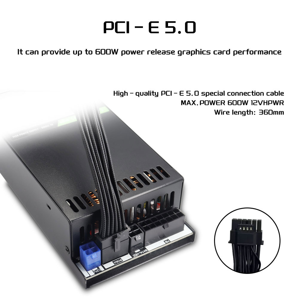 ATX 3.0 PCI-E Gen5 Flex ATX Mo - огляд і ціна Flex Atx Power Supply 600W 1U